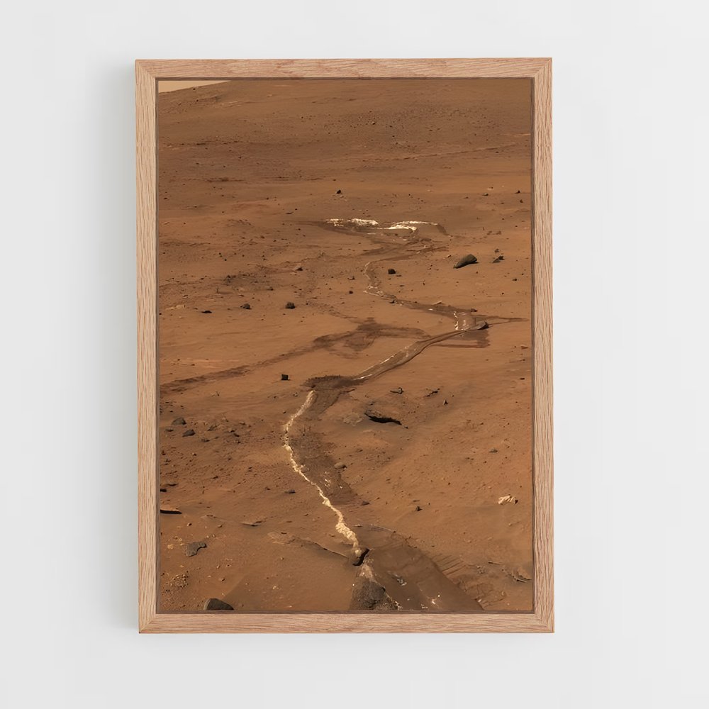 Poster Curiosity sur Mars – affiche Système solaire (vue 4)